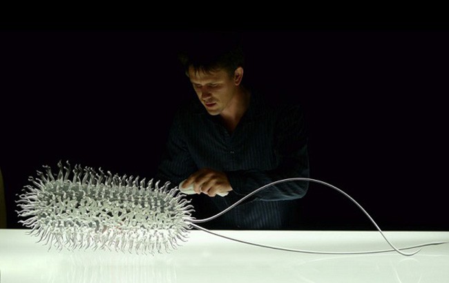 Glass Sculptures of Viruses by Luke Jerram