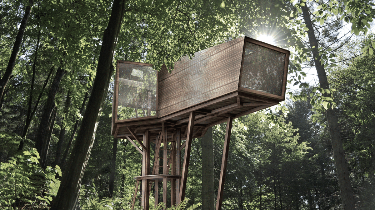 Inhabit Tree house by Antony Gibbon