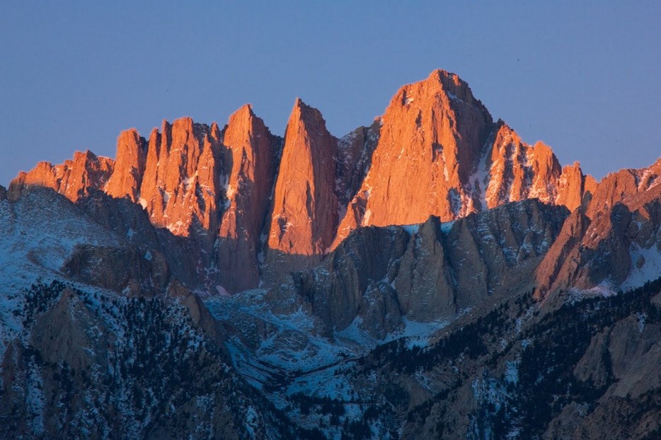 This park is obviously known for having some of the tallest trees in the world, but it also contains Mount Whitney, the highest peak in the contiguous United States.