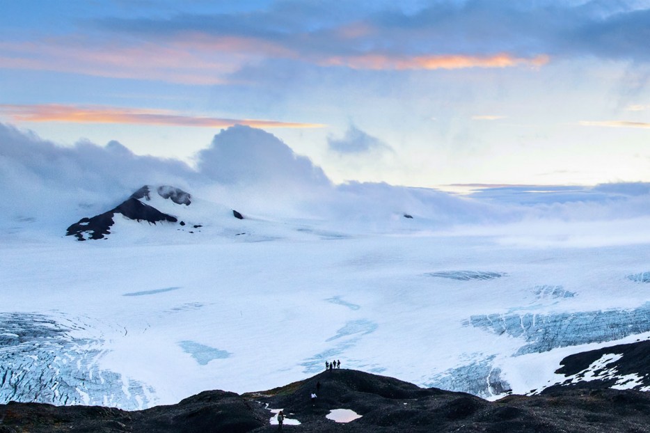 If you would rather see ice from a glacier instead of lava from a volcano, the large Harding Icefield in this park home to 38 breathtaking glaciers you can see for what is likely a limited future.