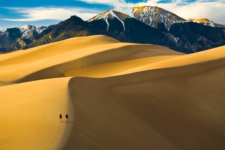 Colorado is well known for its tall mountains and skiing, but this park also has the largest sand dunes in North America at over 750 feet tall.