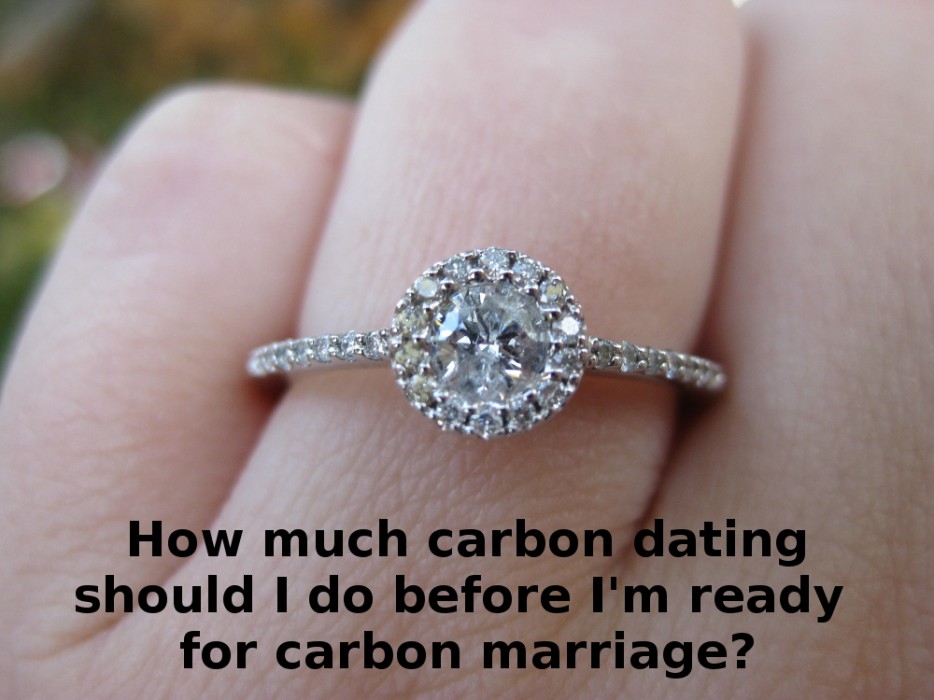ring - How much carbon dating should I do before I'm ready for carbon marriage?
