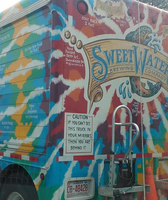 mural - Stay Back 2 Feet Sa Bartos Vp! in Ce there Hand Painted Beer Art... Dunndiddo 20 16 WASSE4 Brewing Company Me beryales Caution If You Can'T See This Truck In Your Mirrors Then You Are Behind It Triche E1848428