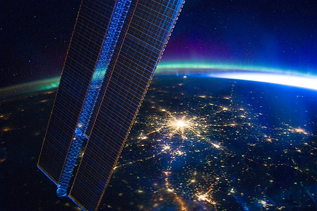 View of Moscow, Russia from the International Space Station.