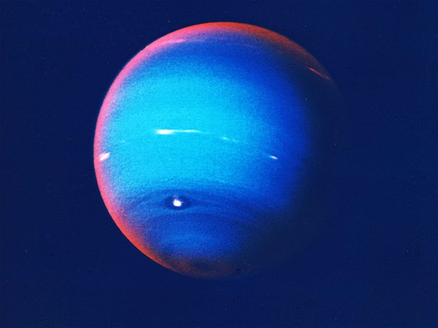 This is Neptune, the fourth largest planet in our solar system.