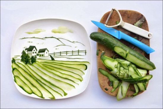 cool pic artistic food art design