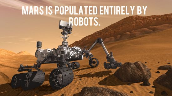 cool pic curiosity rover - Mars Is Populated Entirely By Robots.