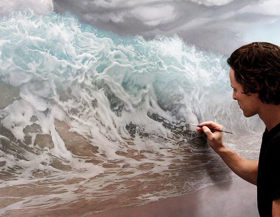 cool pic hyper realistic paintings ocean
