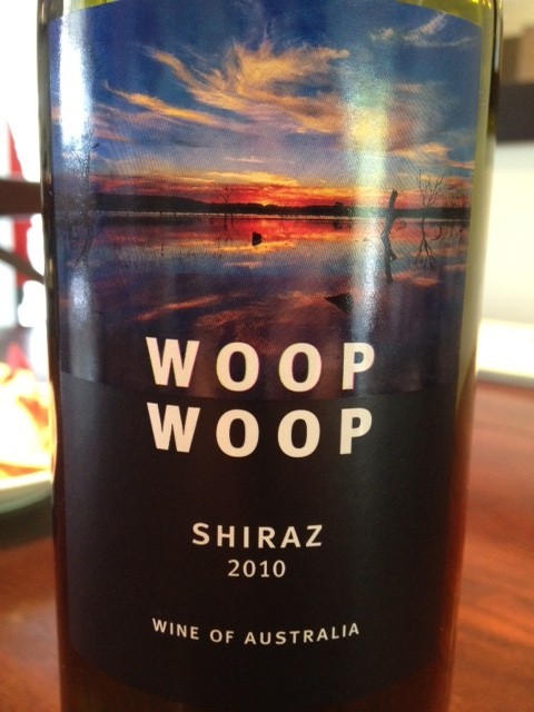 funny named wine - Woop Woop Shiraz 2010 Ine Of Australia