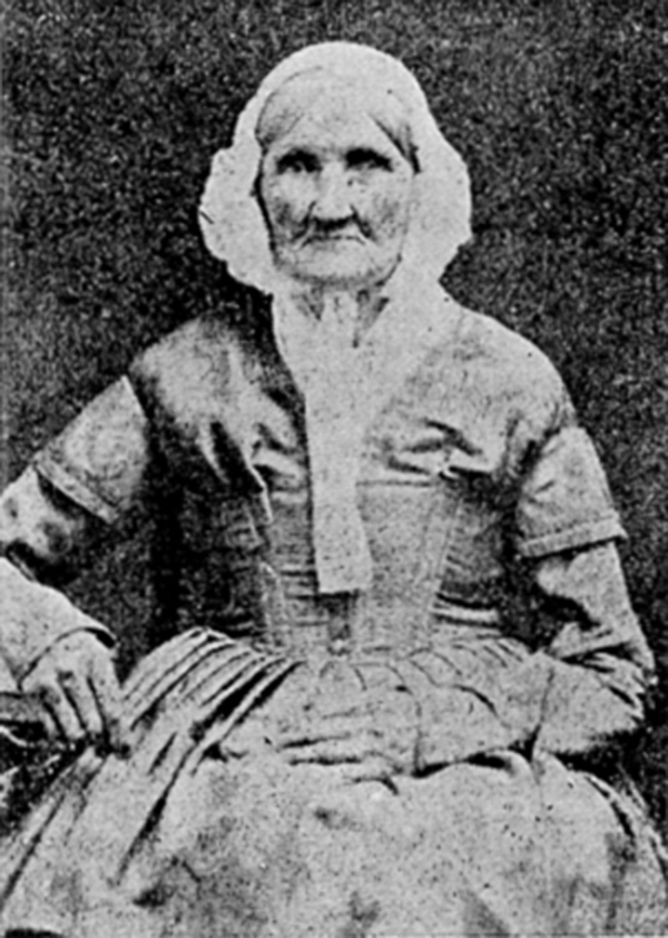 Hannah Stilley, born 1746, photographed in 1840. She is the earliest born individual captured on film.