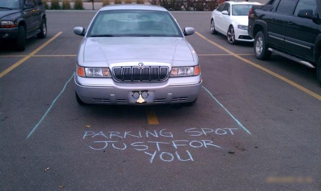 bad parking job - Parking Spot JuST For you