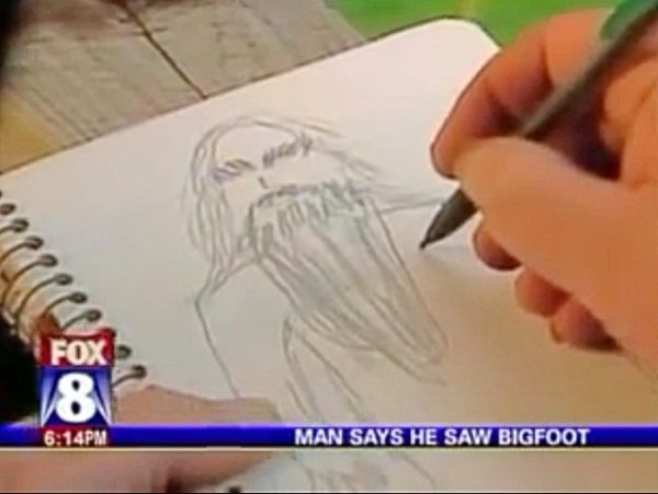 nc bigfoot sketch - Fox 181 Pm Man Says He Saw Bigfoot