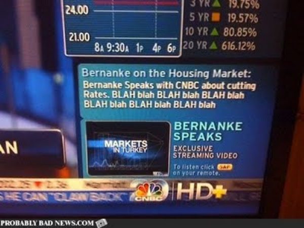 gadget - 24.00 3 Yra 19.75% Syr 19.57% 10 Yr A 80.85% 84 A 1P_40_6720 Yr A 616.12% 21.00 Bernanke on the Housing Market Bernanke Speaks with Cnbc about cutting Rates. Blah blah Blah blah Blah blah Blah blah Blah blah Blah blah In Market Bernanke Speaks Ex