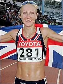 Paula Radcliffe, the winner of the 2005 London Marathon, pooped on the side of the road in full view of spectators and cameras.