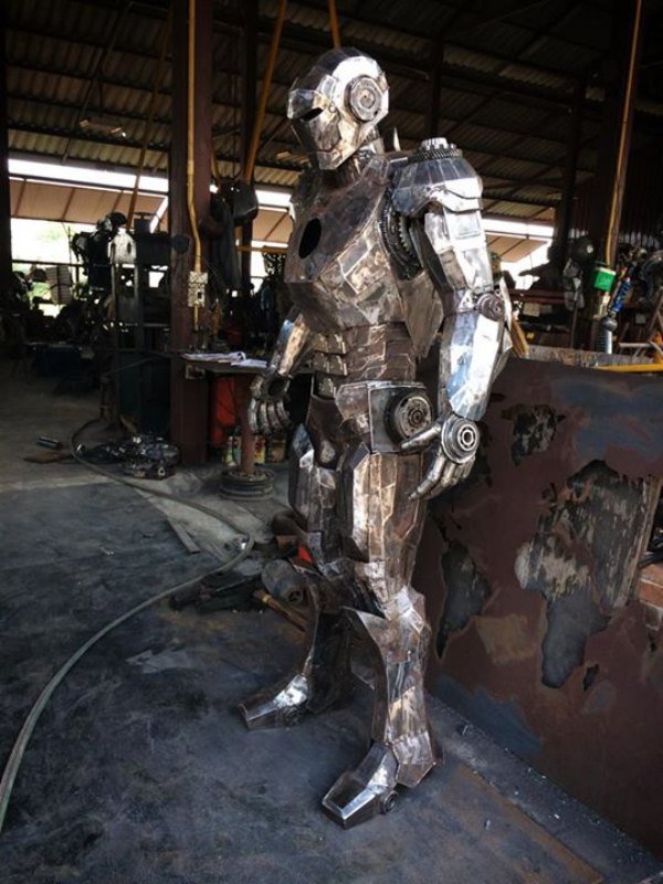 scrap metal art scrap iron man