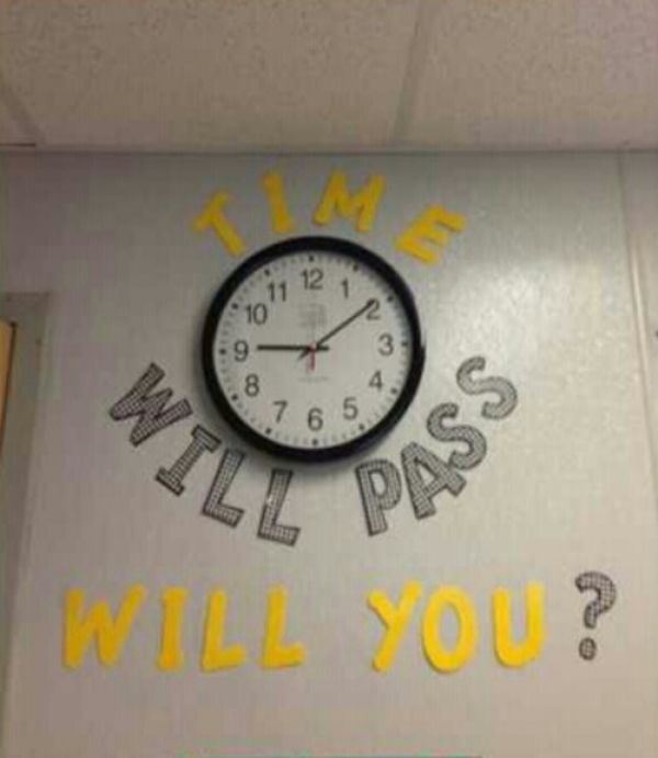 classroom clock decoration