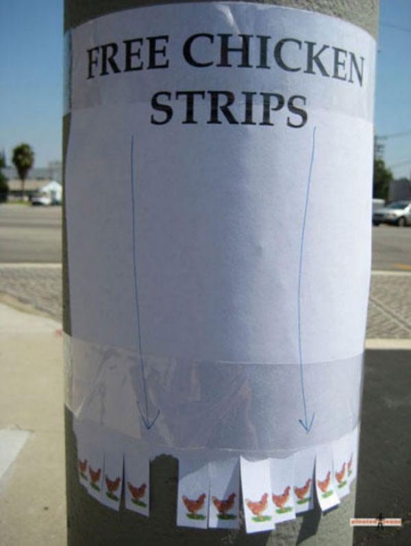 Funny street pole signs