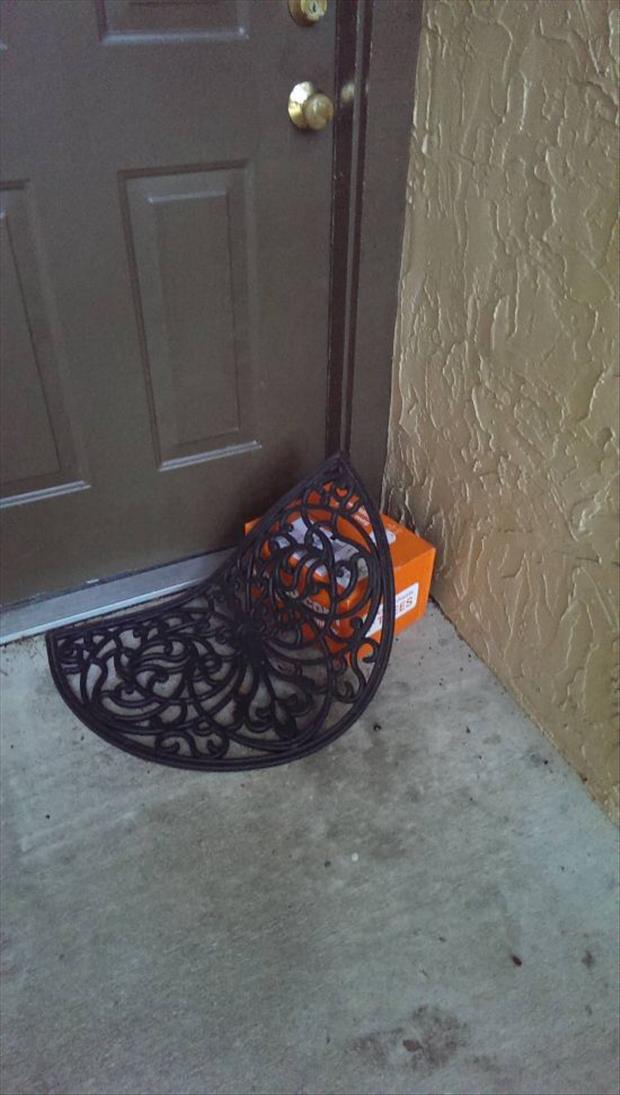 Delivered packages that are not so well hidden