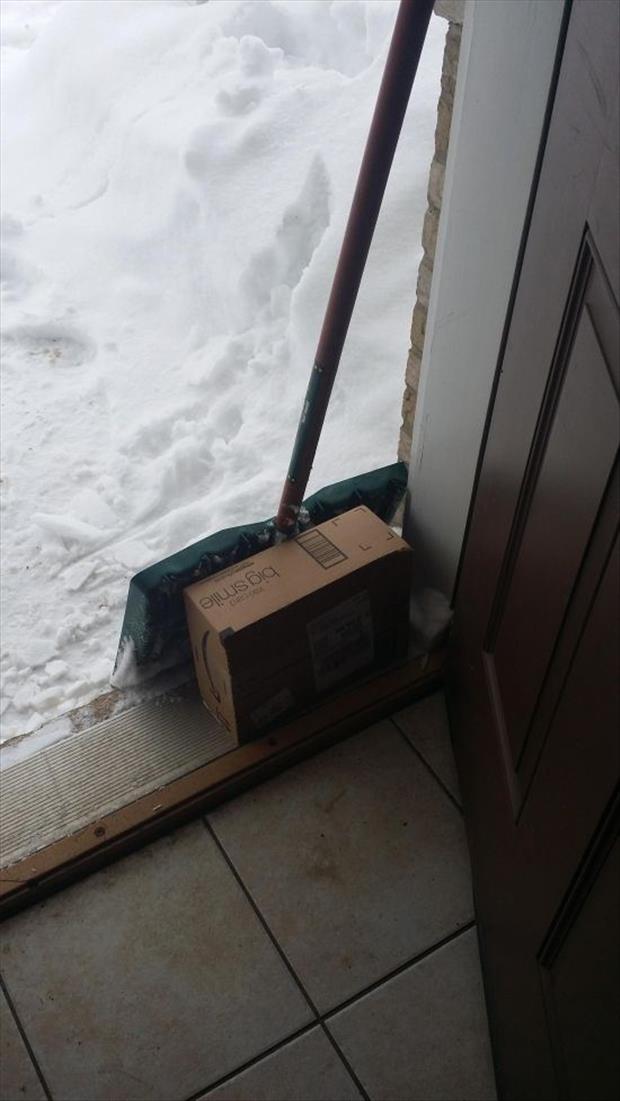 Delivered packages that are not so well hidden