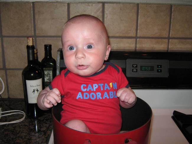 being a dad Child - Captain Adorable