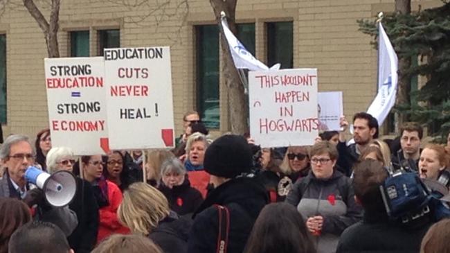 protests funny - Education Strong Cuts Education Never Strong Economy Heal! This Wouldnt Happen In Hogwarts