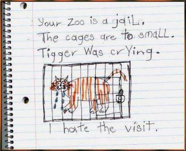 your zoo is a jail - Your Zoo is a jail, The cages are to small. Tigger Was crYing. I hate the visit.