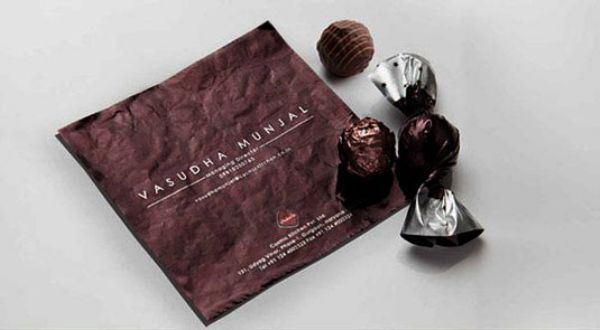 wrapper business cards - Vasudha Monial