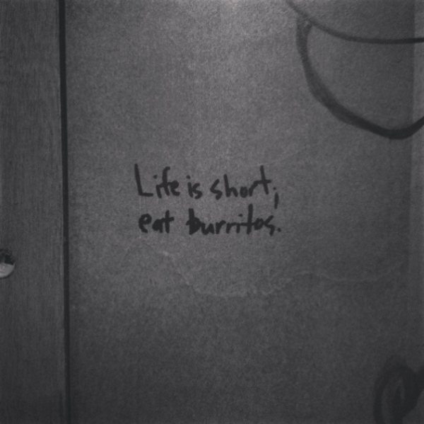 Funny things people write on bathroom walls