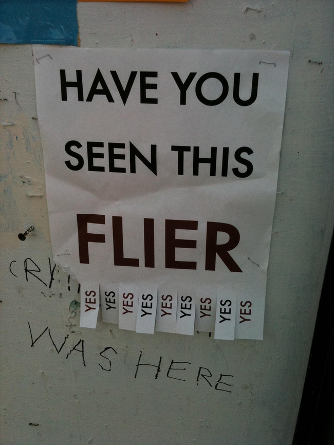 42 ridiculous flyers people actually posted