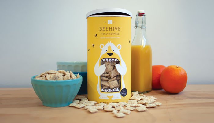 package creative - Beehive Honey Squawes