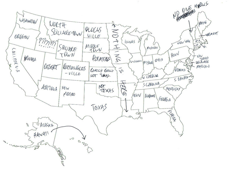 Brits Asked To Label The 50 States