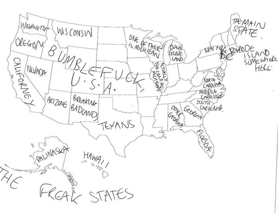 Brits Asked To Label The 50 States