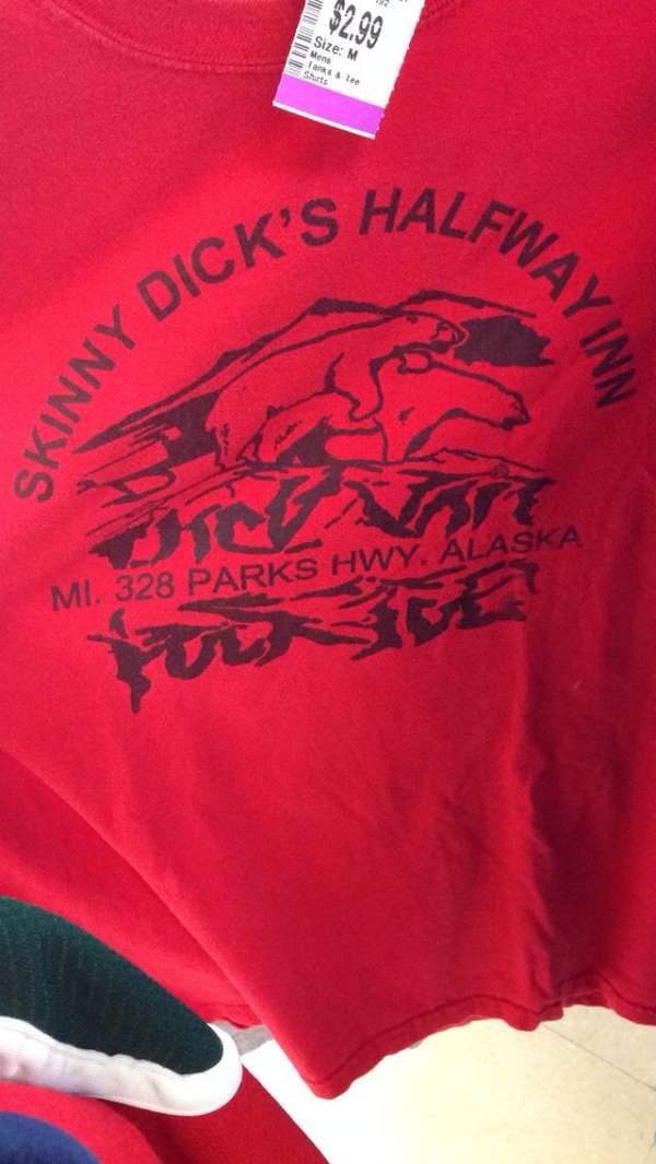 funny thrift store shirts - Wm Size M Mens Tanks & Tee Charts Nick'S Hall Skinny Do Natina Mi. 328 Parks Hwy. Alaska