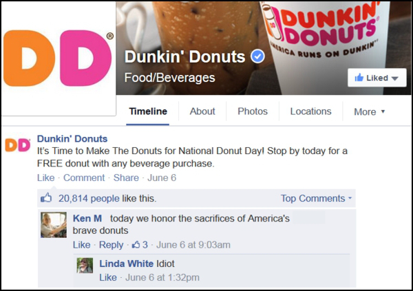 ken m comments - Dunkin Udonuts Ddi Riga Runs Runs On Punki Dunkin' Donuts FoodBeverages d Timeline About Photos Locations More Dunkin' Donuts It's Time to Make The Donuts for National Donut Day! Stop by today for a Free donut with any beverage purchase. 