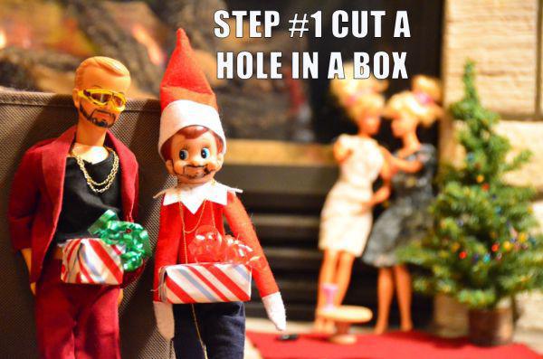 People are getting creative with Elf on the Shelf
