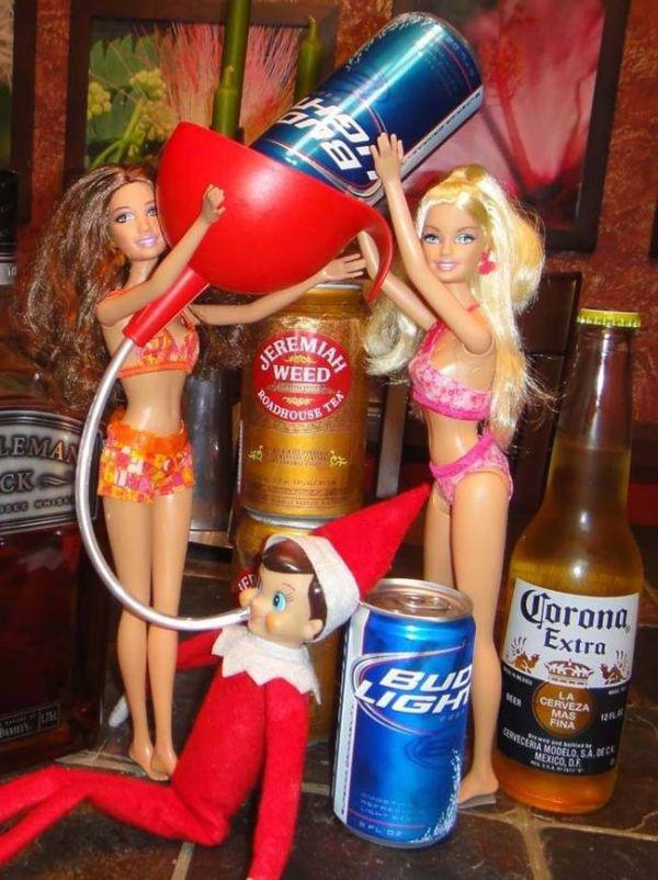 People are getting creative with Elf on the Shelf