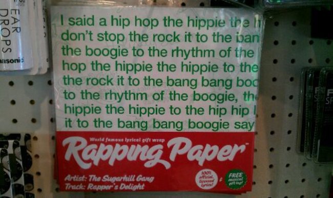 christmas puns - Drops Ear soni I said a hip hop the hippie the li don't stop the rock it to the ban the boogie to the rhythm of the hop the hippie the hippie to the the rock it to the bang bang bod to the rhythm of the boogie, the hippie the hippie to th
