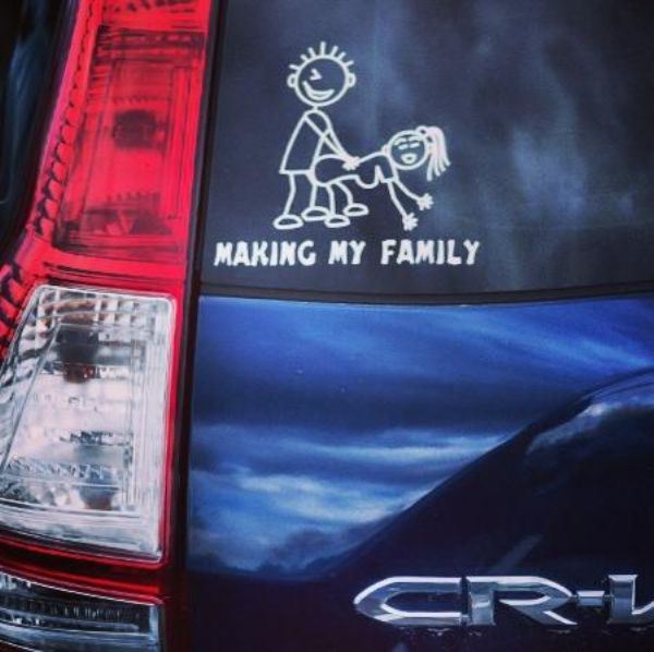funny bumper stickers - Gsm Making My Family Crez