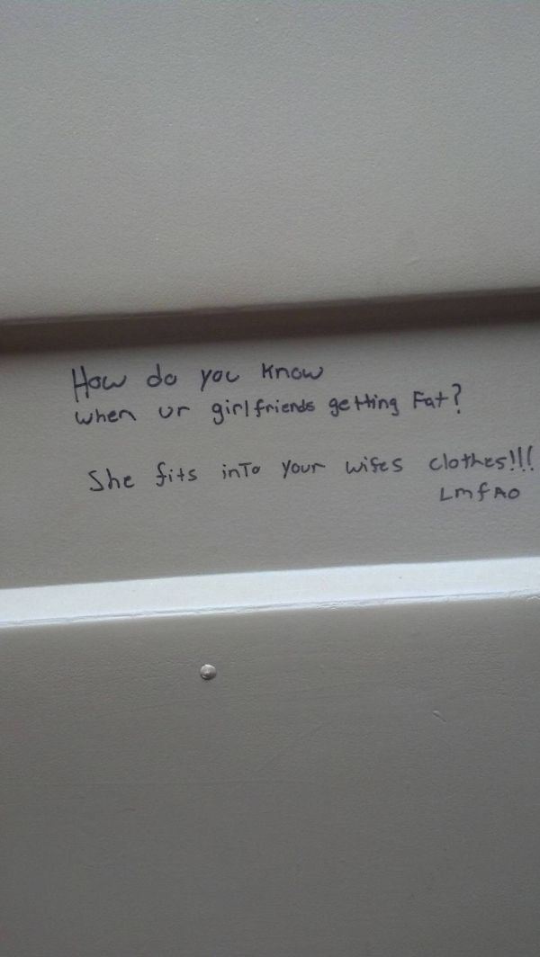 31 Perfect Bits of Bathroom Graffiti