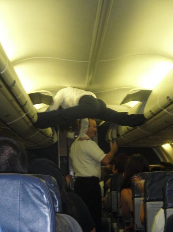 awkward things in airplane
