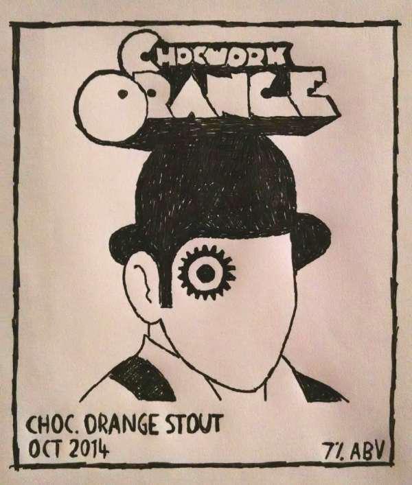 clockwork orange - Mdkwork Choc. Orange Stout 71. Abv