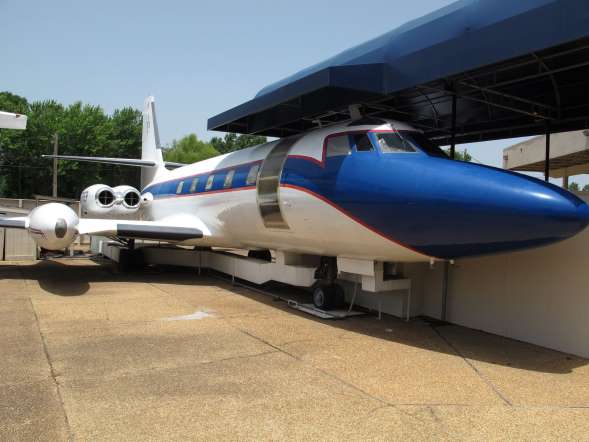 US 20 MILLION-The combined expected auction price of late rock star Elvis Presley's two jets  named Lisa Marie and Hound Dog II pictured  that will be be up for auction soon.