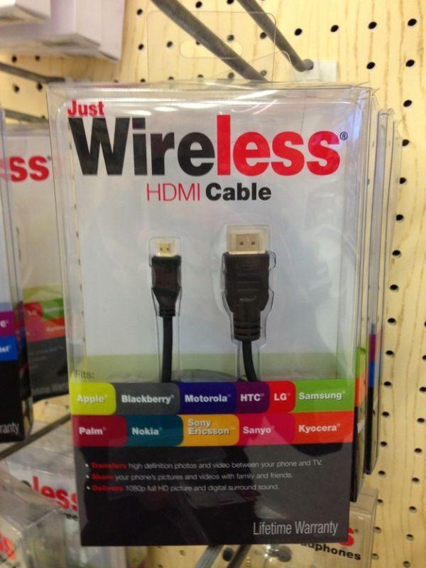 missed the point funny - Just ss Wireless Hdmi Cable Sis Apple Blackberry Motorola Htc Lg Samsung Palm Nokia Sony Ericsson Sanyo Kyocera e r hoh deinition photos and video between your phone and Tv your phone's pictures and videos with family and friends 