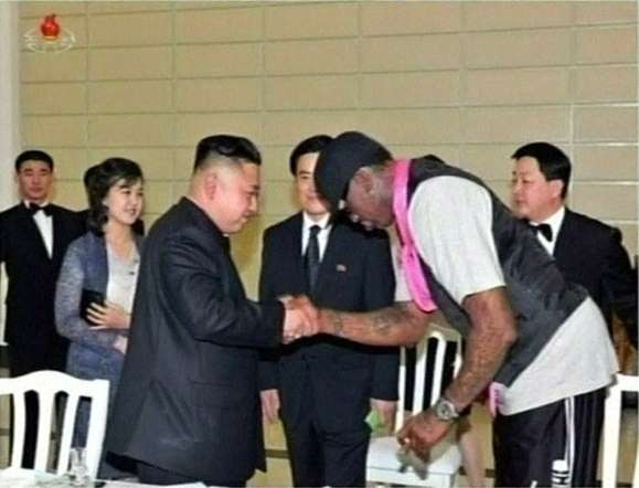 Kim Jong-un has hosted former NBA player Dennis Rodman many times.