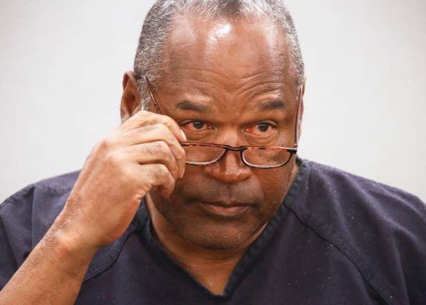 OJ SIMPSON-Retired American football running back OJ Simpson, who played for the Buffalo Bills and the San Francisco 49ers, was given a nine to 39 year prison term for robbery and kidnapping. This was three years after his famous trial where he was tried for two counts of murder after the deaths of his ex-wife, Nicole Brown Simpson, and waiter Ronald Lyle Goldman.