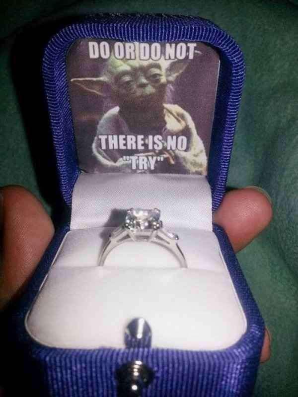 star wars wedding rings - Do Or Do Not There Is No