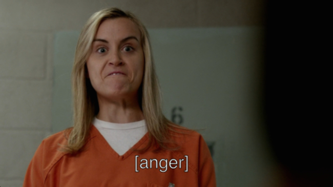 orange is the new black piper - anger