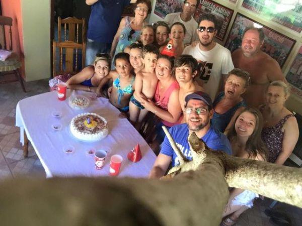 47 people taking selfies at the wrong time