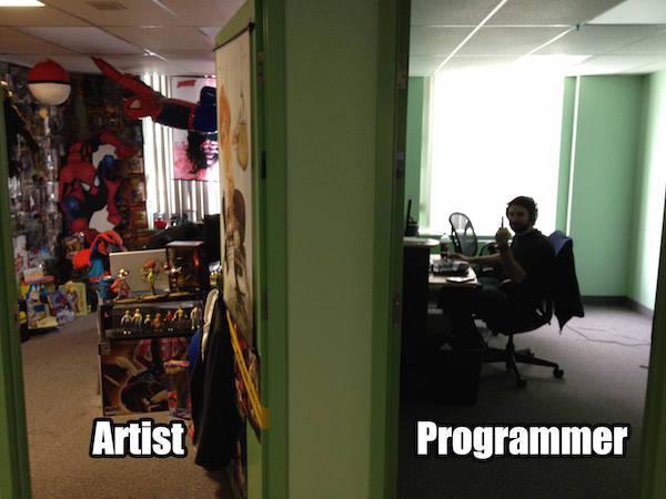 artist vs programmer - Artist Programmer