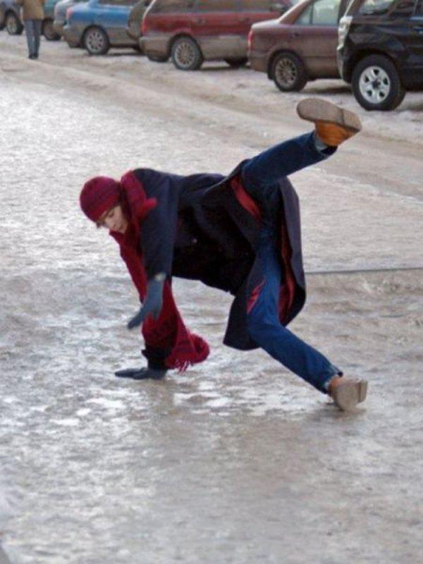28 people slipping on ice